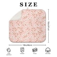 thumbnail image 4 of Pioneer Flower Floral Print Pattern Kitchen Dish Drying Mat 1 Pack, Ultra Absorbent Microfiber Drainer Mat, 16"x18", 4 of 6
