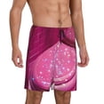 thumbnail image 2 of Pofeuu Sparkling Pink Toilet Print Men's Soft Woven Elastic Waistband Sleep Pajama Short-3X-Large, 2 of 6