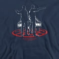 thumbnail image 2 of Supernatural Silhouettes Unisex Adult Pull-Over Heather Hoodie, Small, Navy, 2 of 4