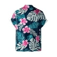thumbnail image 6 of Mens Hawaiian Shirt Short Sleeve Button Down Shirts Tropical Floral Summer Beach Shirts,S-3XL, 6 of 7