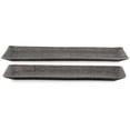 thumbnail image 2 of Rumi Decorative Tray Set of 2, Rectangular, Cast Aluminium, Pewter Gray, 2 of 5
