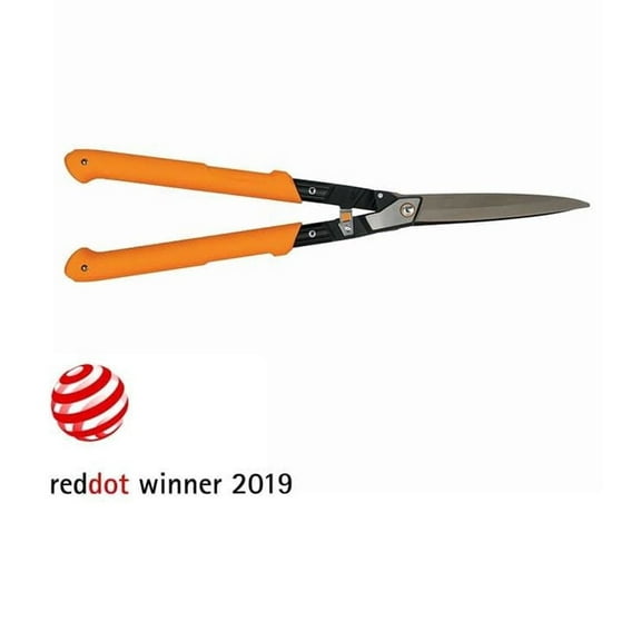 Fiskars 9In Carbon Steel Blade Hedge Shear With Aluminum Handle, Orange
