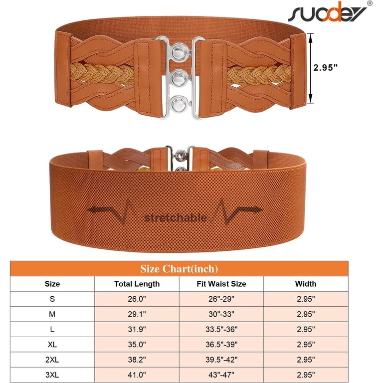 Wide Elastic Dress Belts for Women Vintage Stretchy Waist  display picture 1