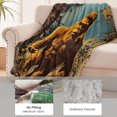 thumbnail image 5 of Bigfoot Blanket for Kids Adults, Flannel Bigfoot Blankets Gifts for Sofa Couch Bed Living Room Soft Warm Cozy Bigfoot Decor Twin-XL, 5 of 7