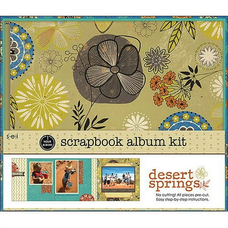 SEI 1 Hour Album Scrapbook Kit 8X8in-Desert Spring