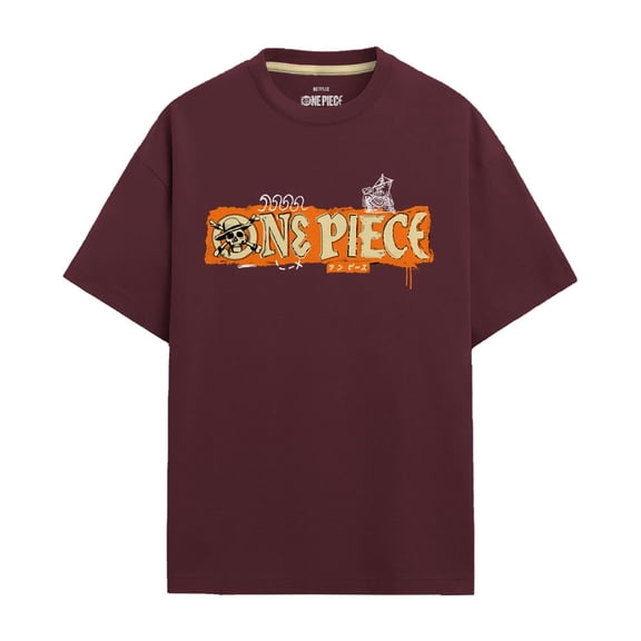 Playera One Piece para Hombre Manga corta Roja Talla M