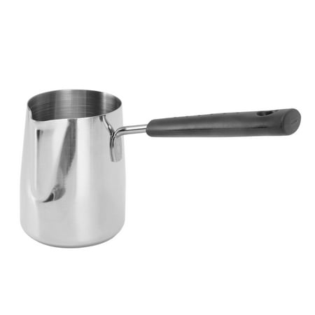 

Coffee Decanter Pitcher Stainless Steel Coffee Pitcher Multi Purpose Rustproof Long Handle Easy To For Coffee Shop 350ml