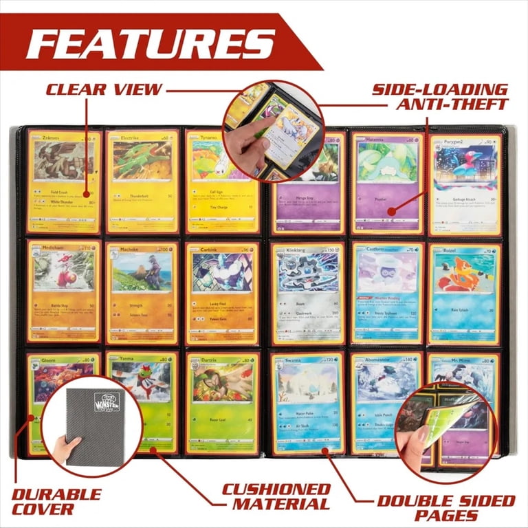 how much is a 1st edition pokemon card worth Amazon.com: Jumbo Card Binder for Pokemon Jumbo Cards, iofeiwak® Oversized  2 Pockets Card Binder with 3 Rings - Holds 80 Cards with 40 Removable  Sleeves