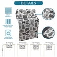 thumbnail image 6 of Black White Cat Table Runner 36 Inches, Modern Striped Geometric Abstract Bed Runner Dresser Scarves Tabletop for Indoor Outdoor Parties/Ceremony/Banquet, 13"x 36", 6 of 9