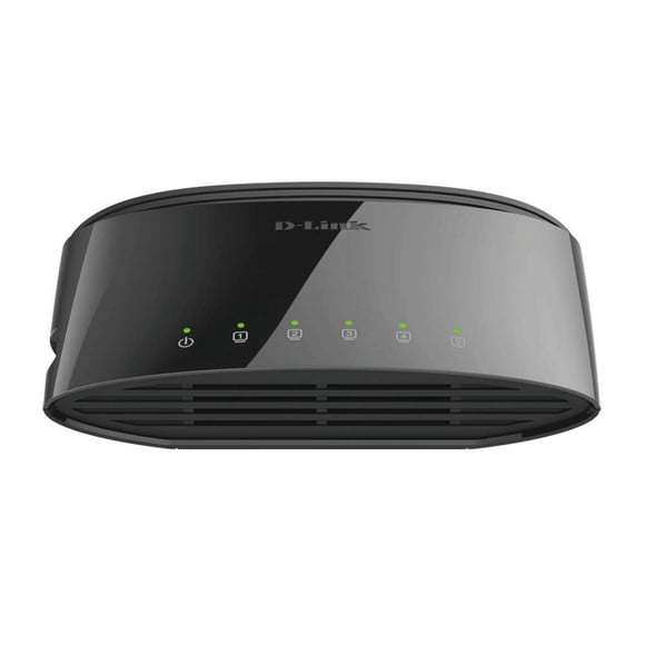 Conmutador Ethernet D-Link DGS-1005G de escritorio Gigabit de 5 puertos