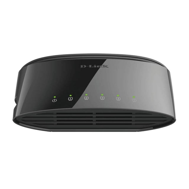 Conmutador Ethernet D-Link DGS-1005G de escritorio Gigabit de 5 puertos