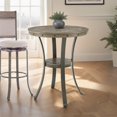 thumbnail image 3 of Linon Franklin Metal and Wood Pub Table in Pewter, 3 of 5