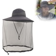 thumbnail image 2 of TIELUTT Dark Grey Hat with Face Mesh Offering Sun and for Outdoor Activities. Cookware Set Backpack 70l Water Camping Filter Hiking Back Packs Men Rechargeable Camping Light, 2 of 4