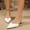 White, variant on Women's Comfortable Pointed Toe Closed Toe Mule Sandals Adjustable Heel Strap Plus Size Spring Summer Trendy White 36