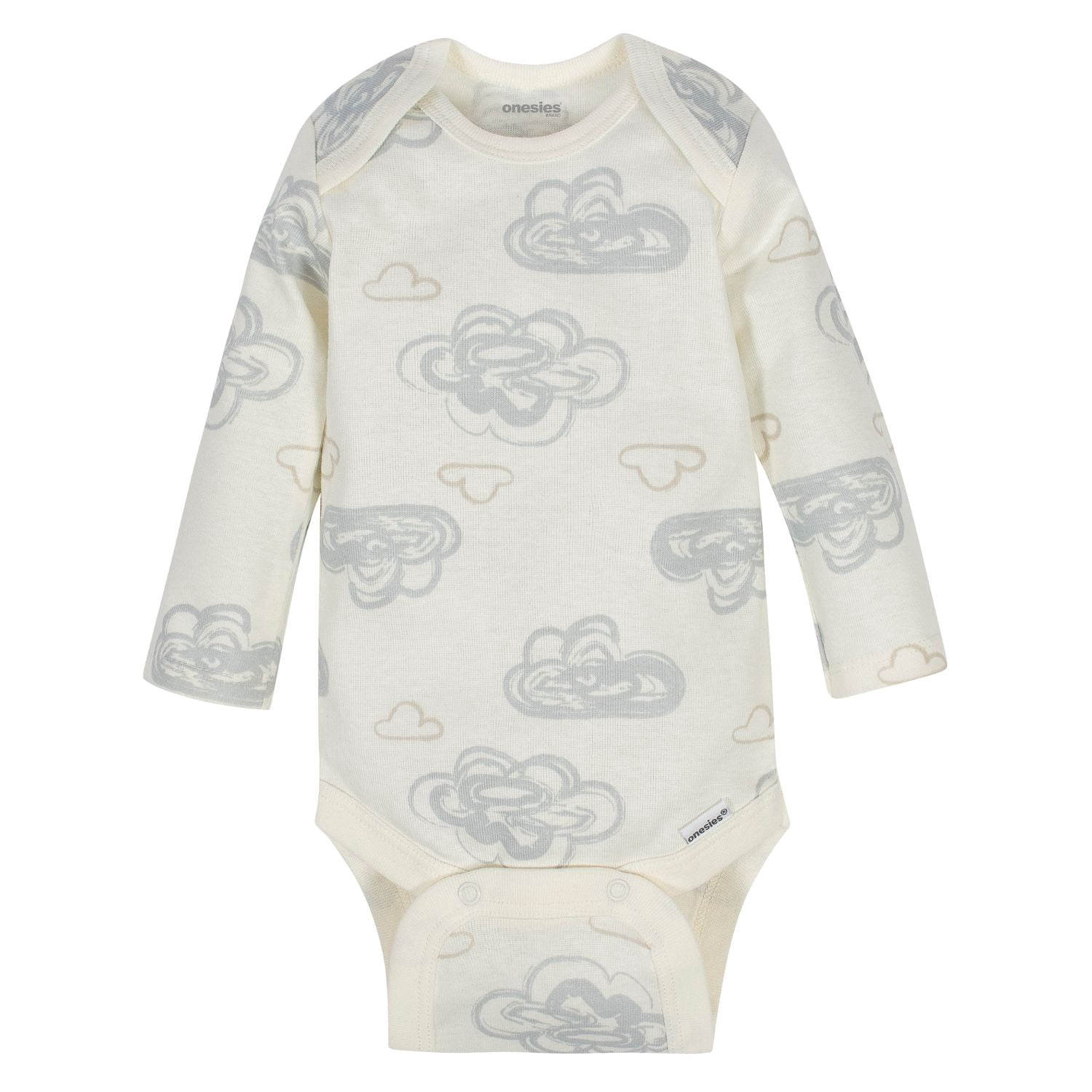 Onesies Brand Baby Boy or Girl Gender Neutral Long Sleeve Bodysuits Set, 6-Pack