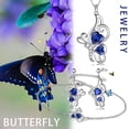 thumbnail image 6 of Beautlace Butterfly Heart Jewelry Set,925 Sterling Silver September Sapphire Birthstone Pendant Necklace/Earrings/Bracelet Set Cute Animals Jewelry Gift for Women, 6 of 7