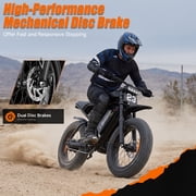 20 Fat Tire Electric Bike for Adults, 1500W Peak Dirt Ebike, 48V 17.5Ah Battery, Electric Mountain Bike for Men, UL2849
