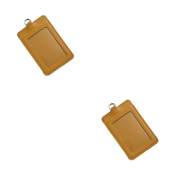 Methold 10x Titulares de tarjetas de identificación Funda protectora de moda para tarjetas de autobús Vertical/Amarillo Vertical/Amarillo 2piezas