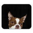 thumbnail image 2 of WIRESTER 8.66x7.08 in Rectangle Mouse Pad with Non-Slip Rubber Base for Computers, Laptop, Office & Home - Animal Boston Terrier Red and White Dog, 2 of 5