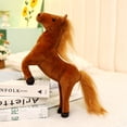 thumbnail image 3 of Bulk Simulation Solid Color Horse Plush Toys Stuffed Animal Doll Soft Realistic Horse Toy Kids Birthday Gift Home Decor, 3 of 6