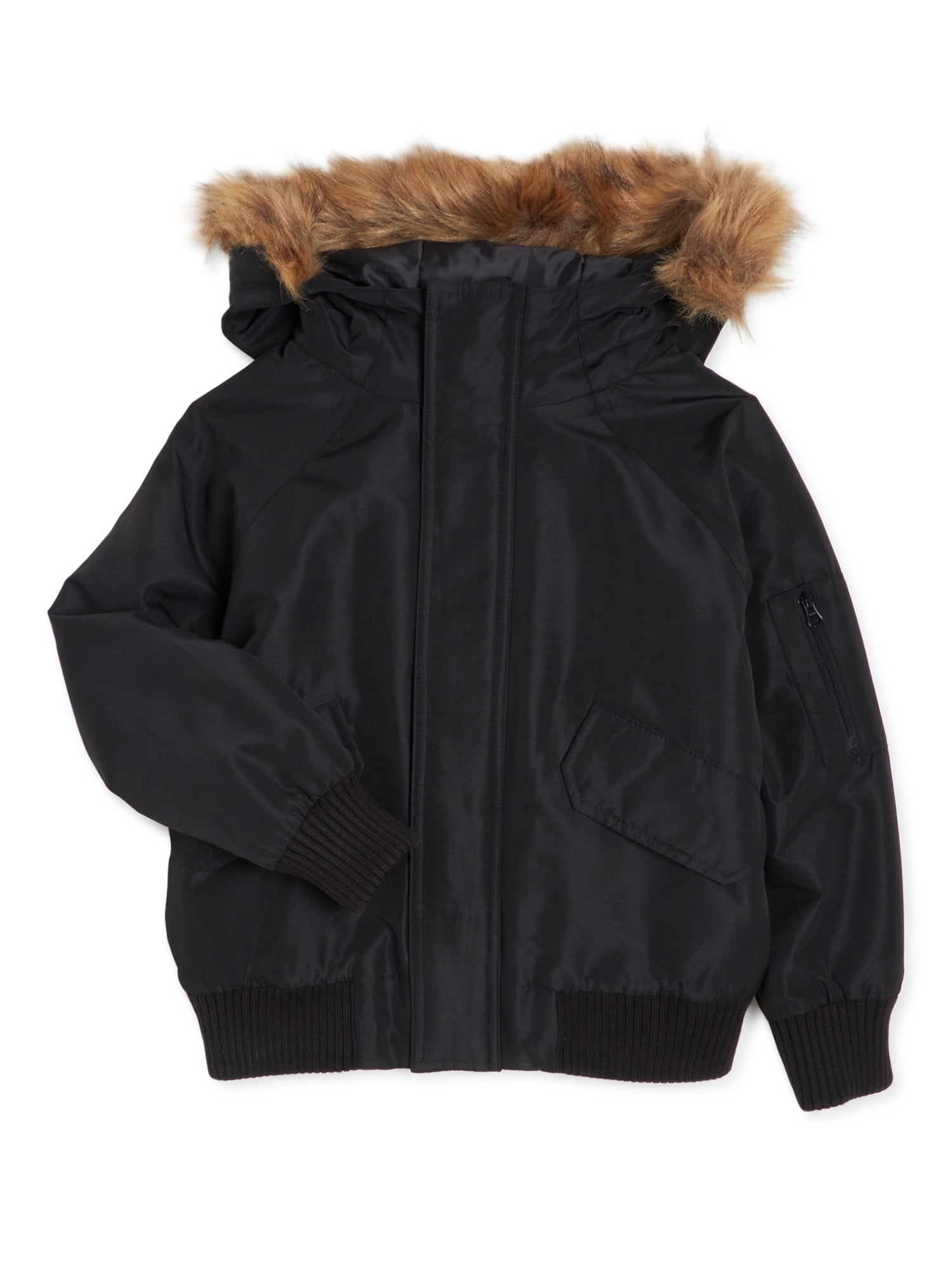 Swiss Tech Boys Bomber Jacket with Faux 