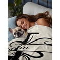 thumbnail image 3 of Letter J Flat Sheets Only Twin XL Size, Soft Breathable Bed Top Sheets for Mattress, Monogram Words Luxury Bedding Flat Sheets for Home Hotel Bedroom Bed Protection, 3 of 9