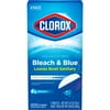 Clorox Bleach and Blue Toilet Tablets, Rain Clean, 4 Count
