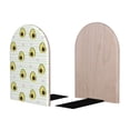 thumbnail image 2 of Naloa Avocado of a Hear 2 Pcs Bookend Large Capacity Office Book Ends for Home Office Library School Study Decoration, 2 of 8
