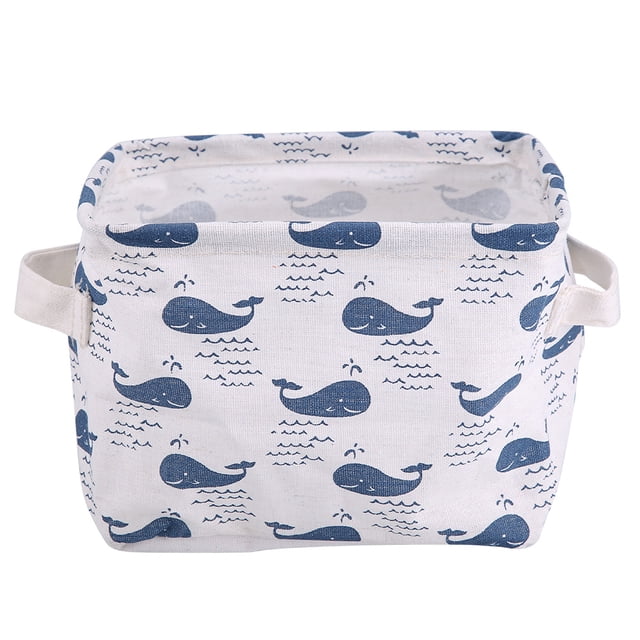 Papelería para estudiantes Cesta para la colada Juguetes para bebés Caja de almacenamiento de escritorio Organizador Contenedor # ?? Ballenas NikouMX Muebles