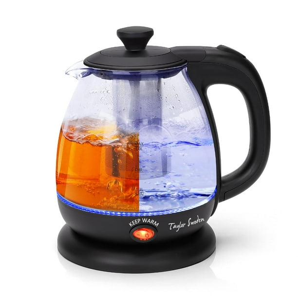Hervidor eléctrico Taylor Swoden de 1 litro con infusor de té y Keep Warm