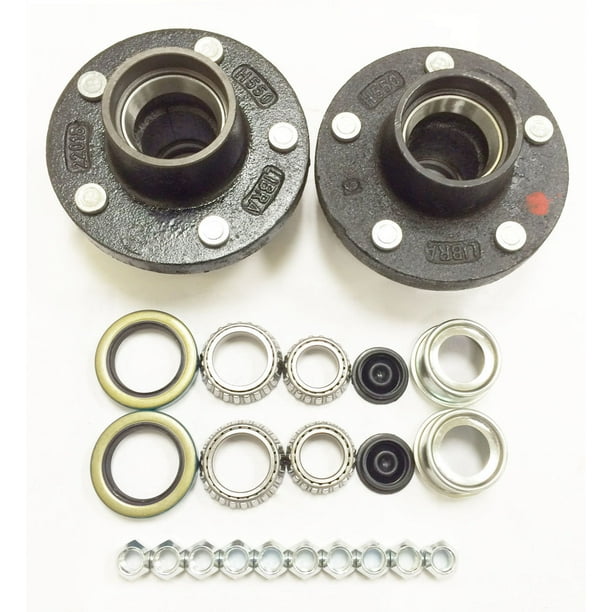 Set Of 2 Trailer Idler Hub Kits 5 On 5 For 3500 Lbs Axle 218k Walmart Com