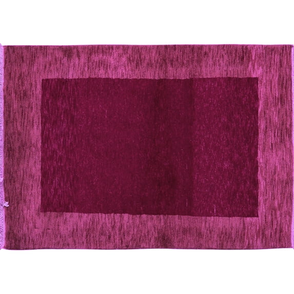 Ahgly Company Indoor Rectangle Abstract Purple Modern Area Rugs, 8' x 12'
