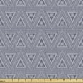 thumbnail image 1 of Floral Upholstery Fabric by the Yard, Symmetrical Geometric Flower Intricate Thin Lines Monochrome Style Pattern, Decorative Fabric for DIY and Home Accents, Purpleblue and White by Ambesonne, 1 of 5