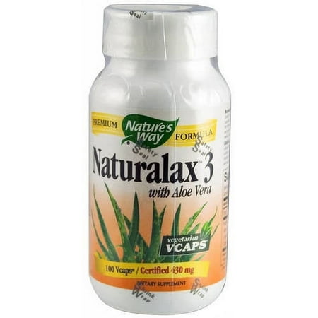 Nature's Way Naturalax 3 Vegetarian Capsules, 100 CT