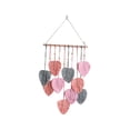 thumbnail image 1 of Tapiz de macramé tejido para colgar en la pared, decoración bohemia, adorno colgante, fondo Rosa, 1 of 9