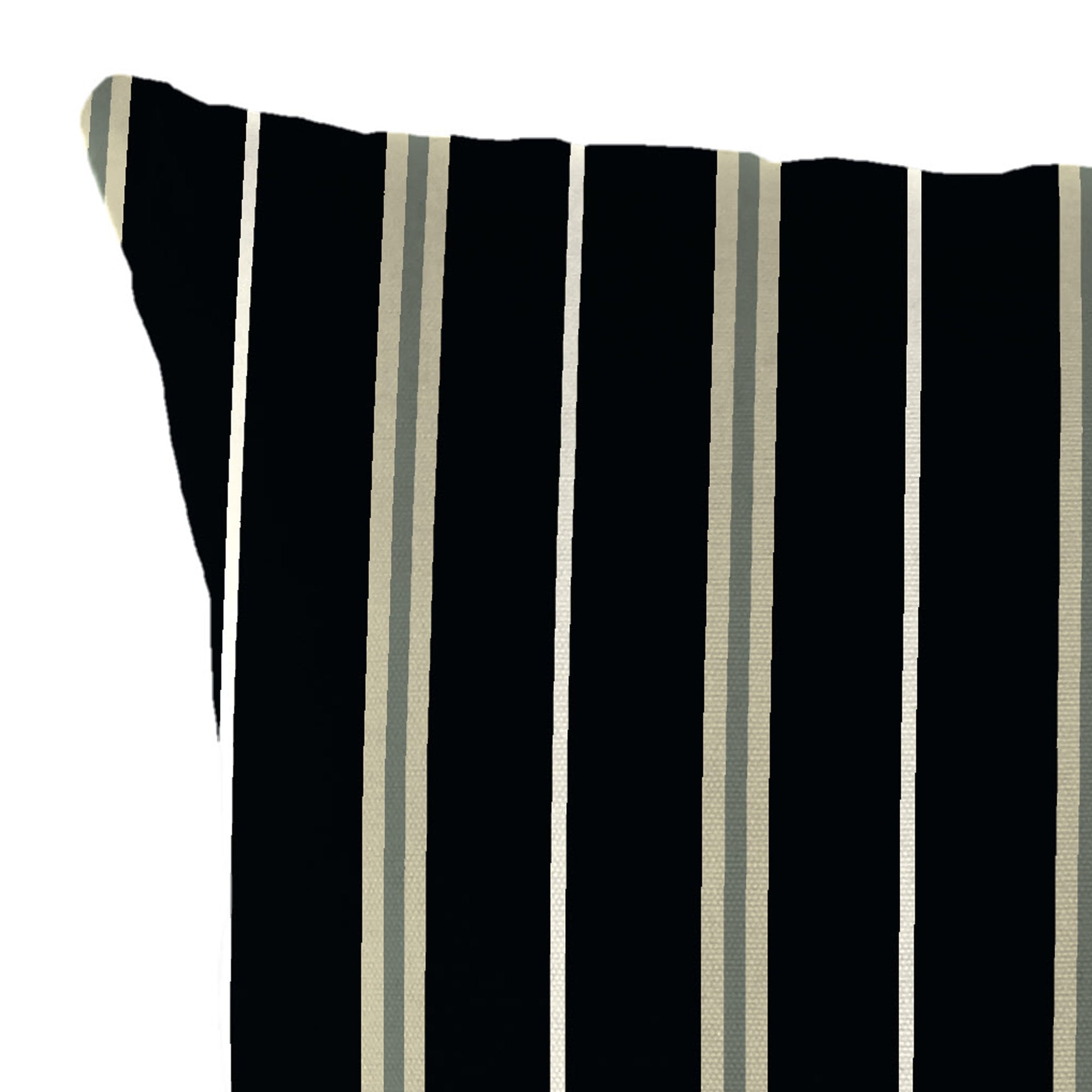 Jordan Manufacturing 16" x 16" Platt Ink Black Stripe Square Outdoor Throw Pillow (2 Pack)