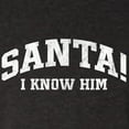 thumbnail image 6 of Wild Bobby Vintage Movie Quote Santa! I Know Him Women Tri-Blend Racerback Tank Top, Vintage Black, Small, 6 of 6