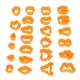 thumbnail image 4 of 193 cortadores de arcilla polimérica para pendientes, 25 formas, para llaveros y collares, color naranja, 4 of 14