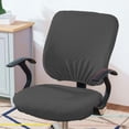 thumbnail image 3 of fundas para asientos de oficina Office Cover Washable Stool Seat Slipcover for Computer s , gris oscuro Fanmusic fundas para asientos de oficina, 3 of 7