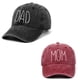 thumbnail image 2 of DAD MOM Letters Embroidery Baseball Cap 100% Cotton Washed Fisherman's Hat Fashion Couple Snapback Men Trucker Hats Hip-hop Caps Gao Jinjia LED, 2 of 2