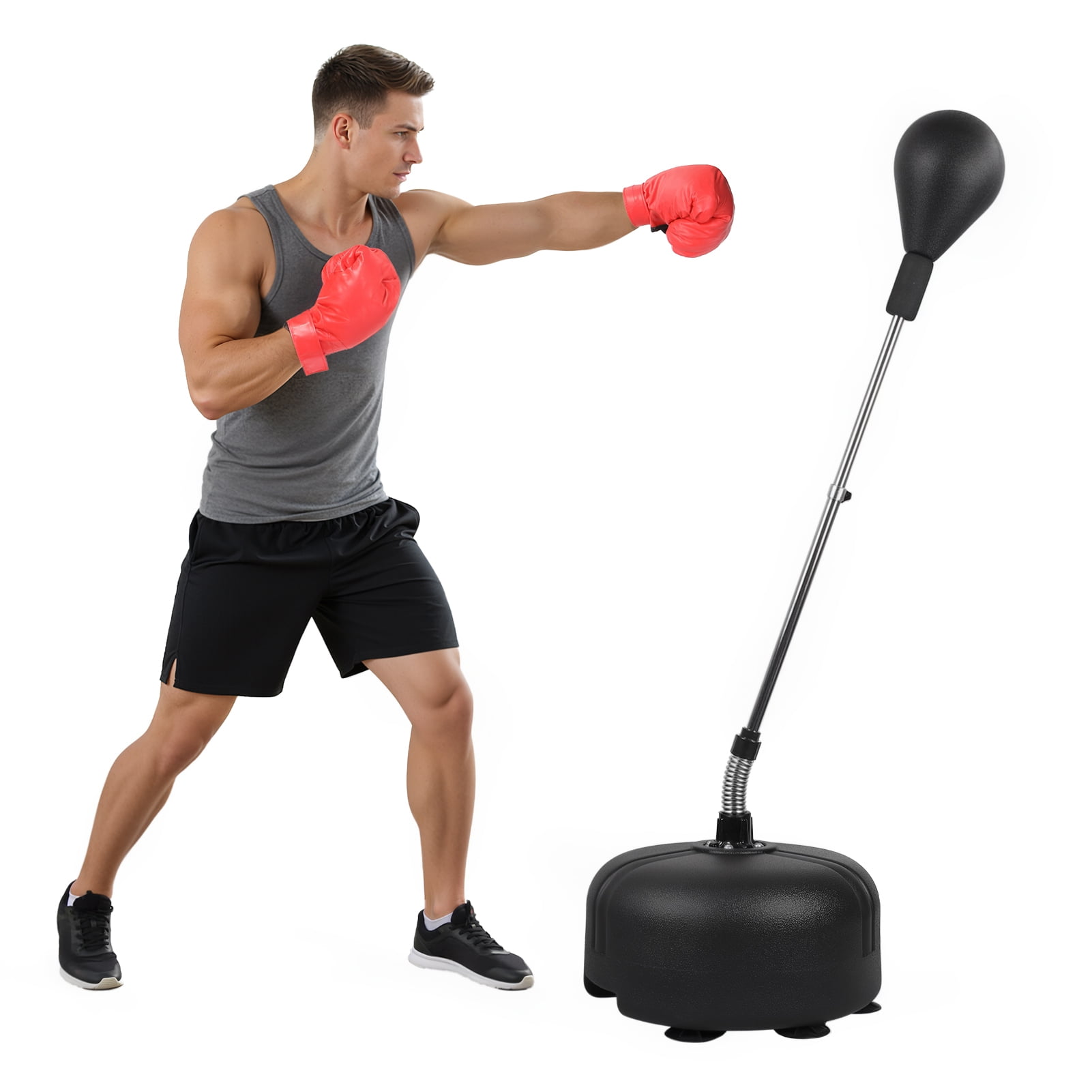 Wharick MMA Training Bag Thickened Steel Pipe Support ABS Construction for Long-Term Striking