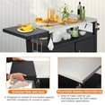 thumbnail image 6 of AECOJOY Outdoor Grill Cart with Storage Cabinet Buffet Prep Tables for Outside Steel BBQ Bar Carts for Patio（20"D x 50"W x 32.2"H）, 6 of 8