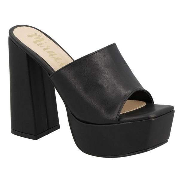 Zapatilla Plataforma Mujer Miracol By Mama Lola Tacón Casual naranja 23