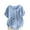 Light Blue, variant on Womens Dandelion Print Tshirts Baggy Linen Blouse Oversized Crew Neck Short Sleeve Casual Summer Tops Black XXXXL