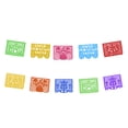 thumbnail image 2 of Papel Picado Religioso Santa Cruz | Guirnaldas | Enramado | 5 tiras de 5 metros | diseño religioso multicolor con colores vibrantes | decoración de papel picado (Plastico) 3 de mayo, 2 of 6