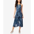 thumbnail image 2 of Rachel Roy Womens Claudette Midi Dress, Blue, 0, 2 of 2