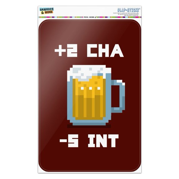 8-Bit Pixel Retro Beer Charisma Buff Gamer Game Home Business Office Sign