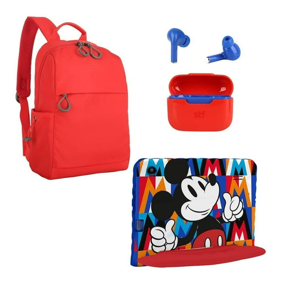 Tableta Multi Disney combo de Mickey con Crossbody y audífonos inalámbricos TWS NB640