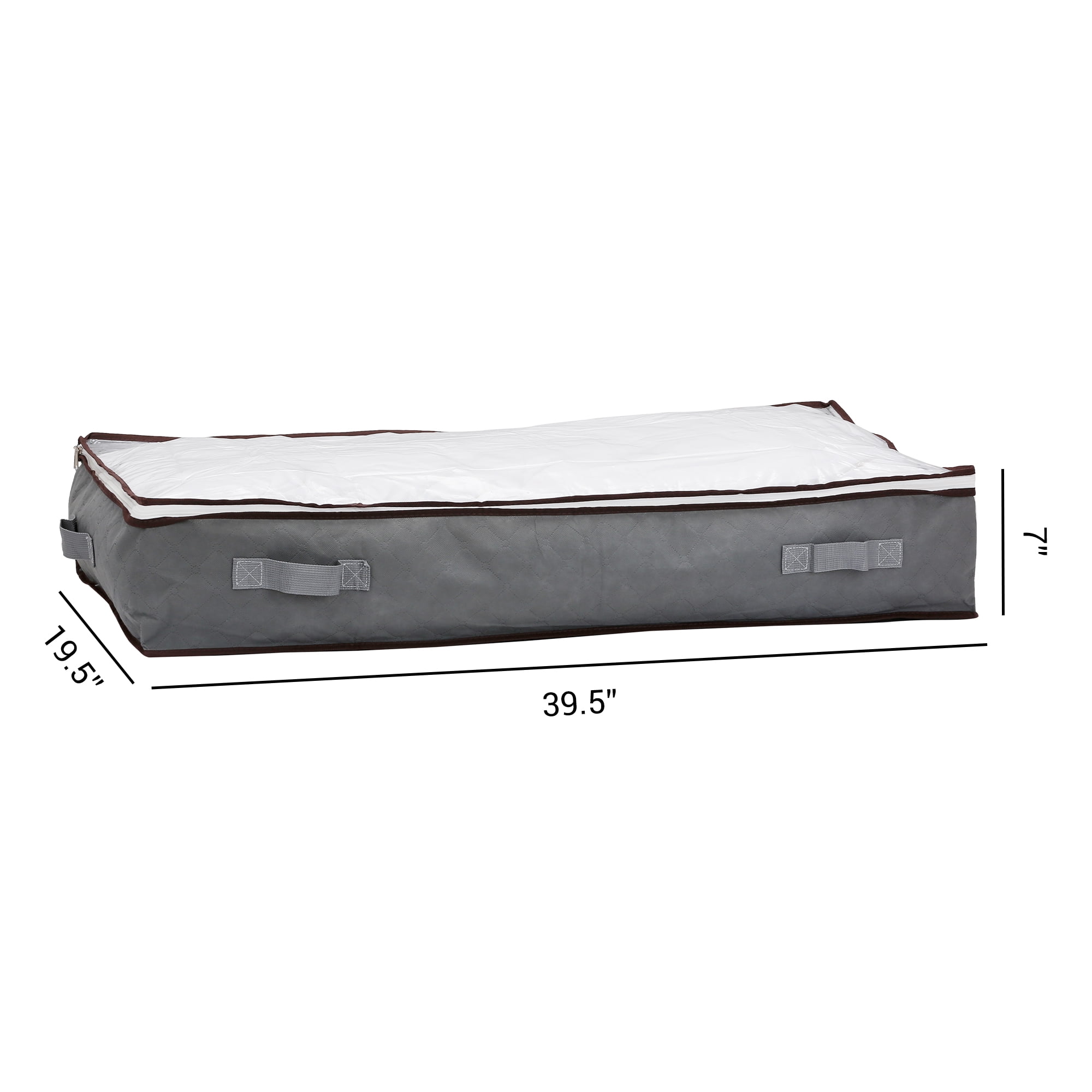 Unique Bargains 1 Pack Clothes Storage Bags Moving Bags Grey 39.5*19.5*7in