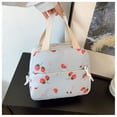 thumbnail image 3 of Weebloom Strawberry School Backpack With Lunch Box Pencil Case For Kids Girls Cute 3Pcs School Bags Set Large Capacity 3 Piece Cute Cartoon Travel Large Bookbag Elementary Middle School Blue, 3 of 4